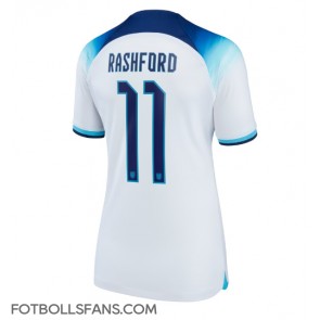 England Marcus Rashford #11 Replika Hemmatröja Damer VM 2022 Kortärmad